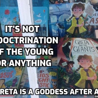 Greta and the giants - more propaganda to indoctrinate the young with the climate hoax