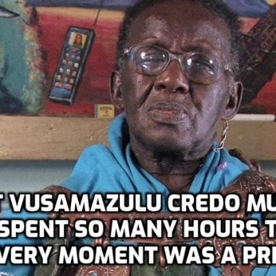 The global treasure that is Vusamazulu Credo Mutwa has died aged 98. Thanks for everything, mate, until we meet again as we will. You did a FANTASTIC job in a FANTASTIC life - all my love to you