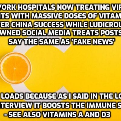 New York hospitals are treating coronavirus patients with high dosages of VITAMIN C after promising results from China