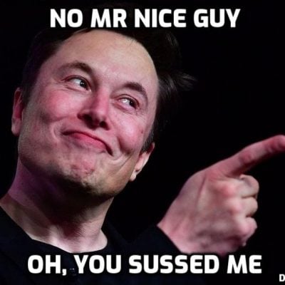 Elon Musk - same shit different asshole. Man of the People? Ha, ha, ha, ha, ha, ha, ha ...