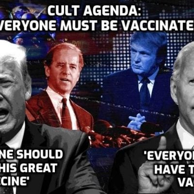 Trump talks the same lies and bollocks as Biden about the 'Covid' vaccine - it's a one-party state run by the Cult for which everyone being vaccinated worldwide is a foundation of its horrific agenda for humanity. Anyone who thinks Trump is a 'saviour' should watch this ...