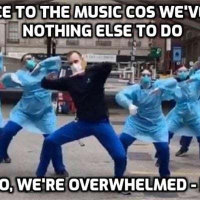 Another lockdown and 'healthcare' staff in 'war-zone' hospitals are dancing again - Deja Vu