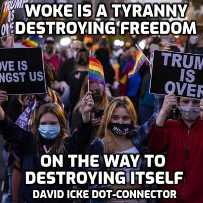 Woke Is A Tyranny Destroying Freedom - On The Way To Destroying Itself - David Icke Dot-Connector