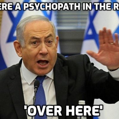 Netanyahu boasts he made Israel a 'lab' for the Pfizer fake vaccine. He has contempt for you people of Israel. He answers to a Cult that has contempt for you as it has contempt for the Gazan people. You fight each other yet strings attached to you both are held by the same hands