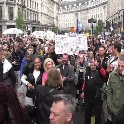 Live: Anti Lockdown Protest - St James Park to the BBC & around London