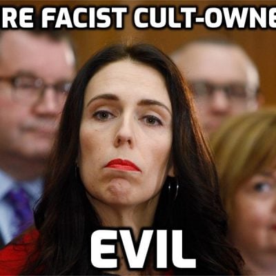 Hey, New Zealand - How long are you going to let this lunatic destroy your lives? Jacinda Ardern delays her wedding as she puts New Zealand on 'Covid' RED ALERT and brings back harsh restrictions after nine people test positive with a test not testing for the 'virus'. In the name of sanity - just say NO!!