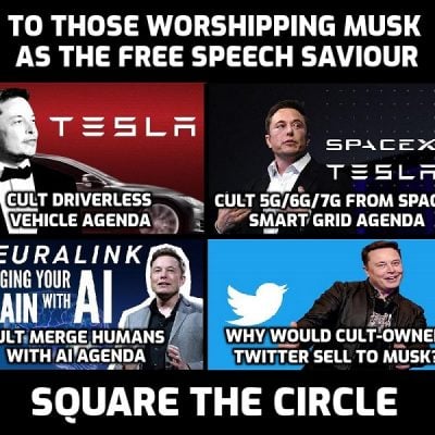 Cult-owned Elon Musk is the free speech hero? Some questions ...