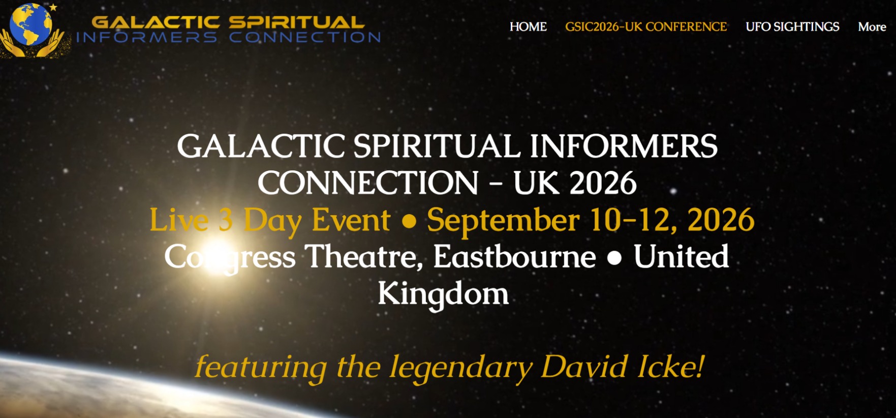 Event with David Icke, Cathy O’Brien and a stream of global speakers in the UK this September
