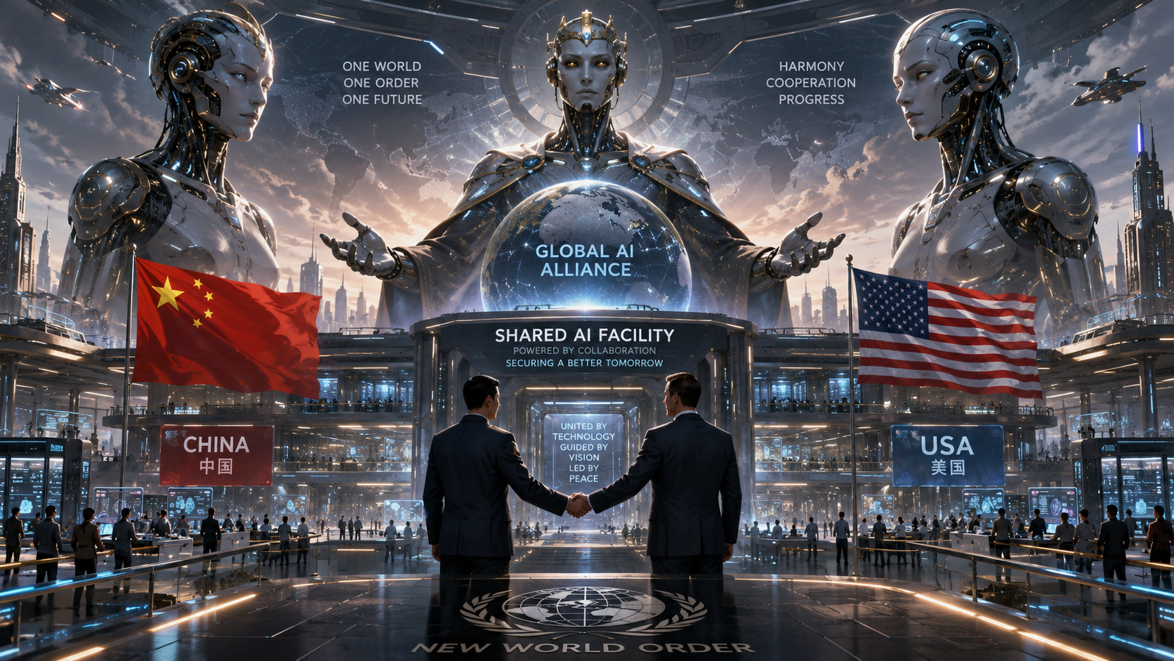 They are expanding AI control across the world and have exactly the same AI goal as the US and the West because all are assets of the global network that I call the Global Cult. If you still see individual ‘countries’ instead of a global web working through all ‘countries’ you’ll never grasp the theatre unfolding before your eyes. The West is being systematically weakened (not least by Cult asset Trump) and the power moving eastwards because the Cult wants it that way. See my video on the REAL reasons for the Iran war.