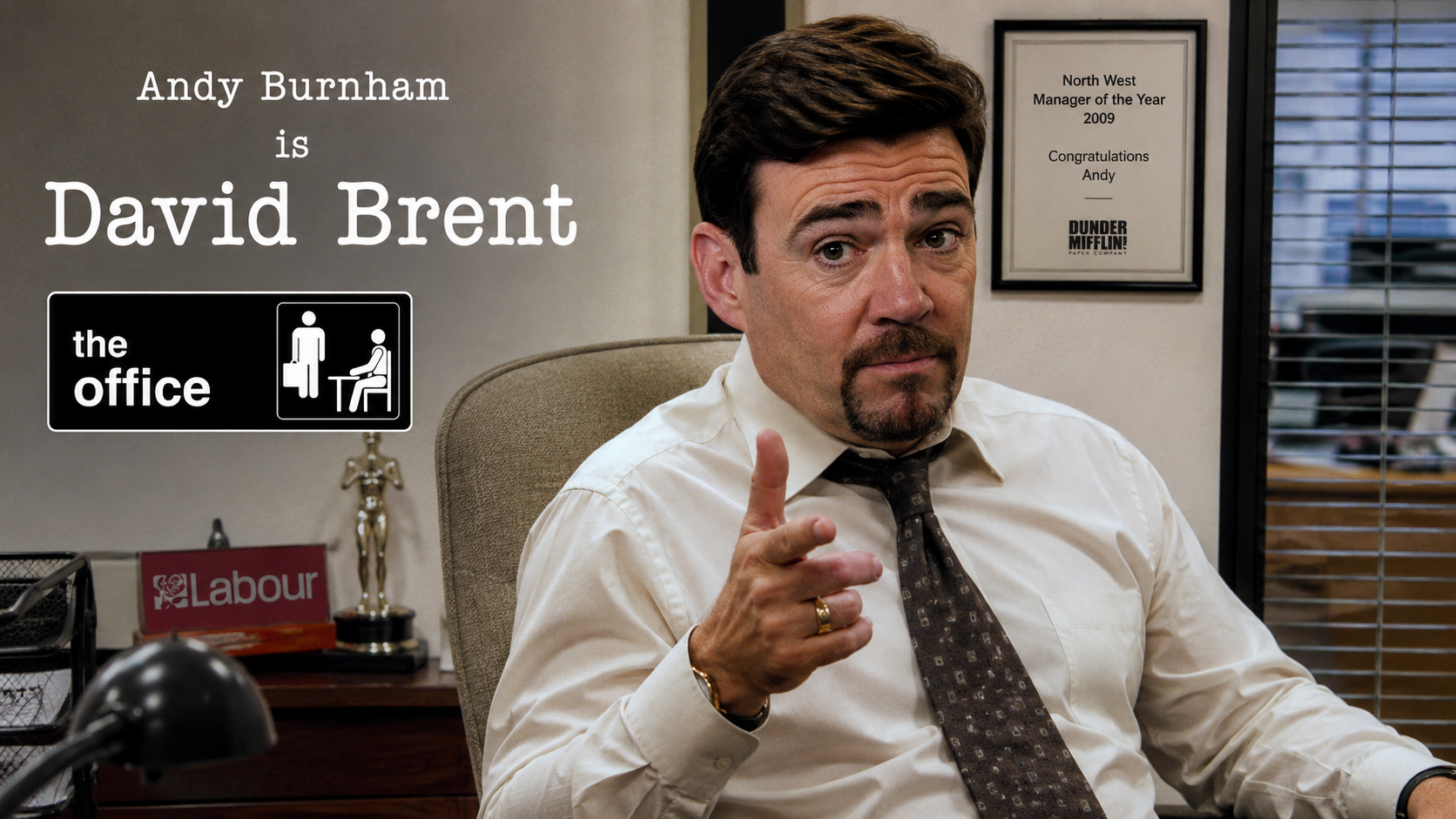 Meet your new unelected manager (Andy Burnham does David Brent)