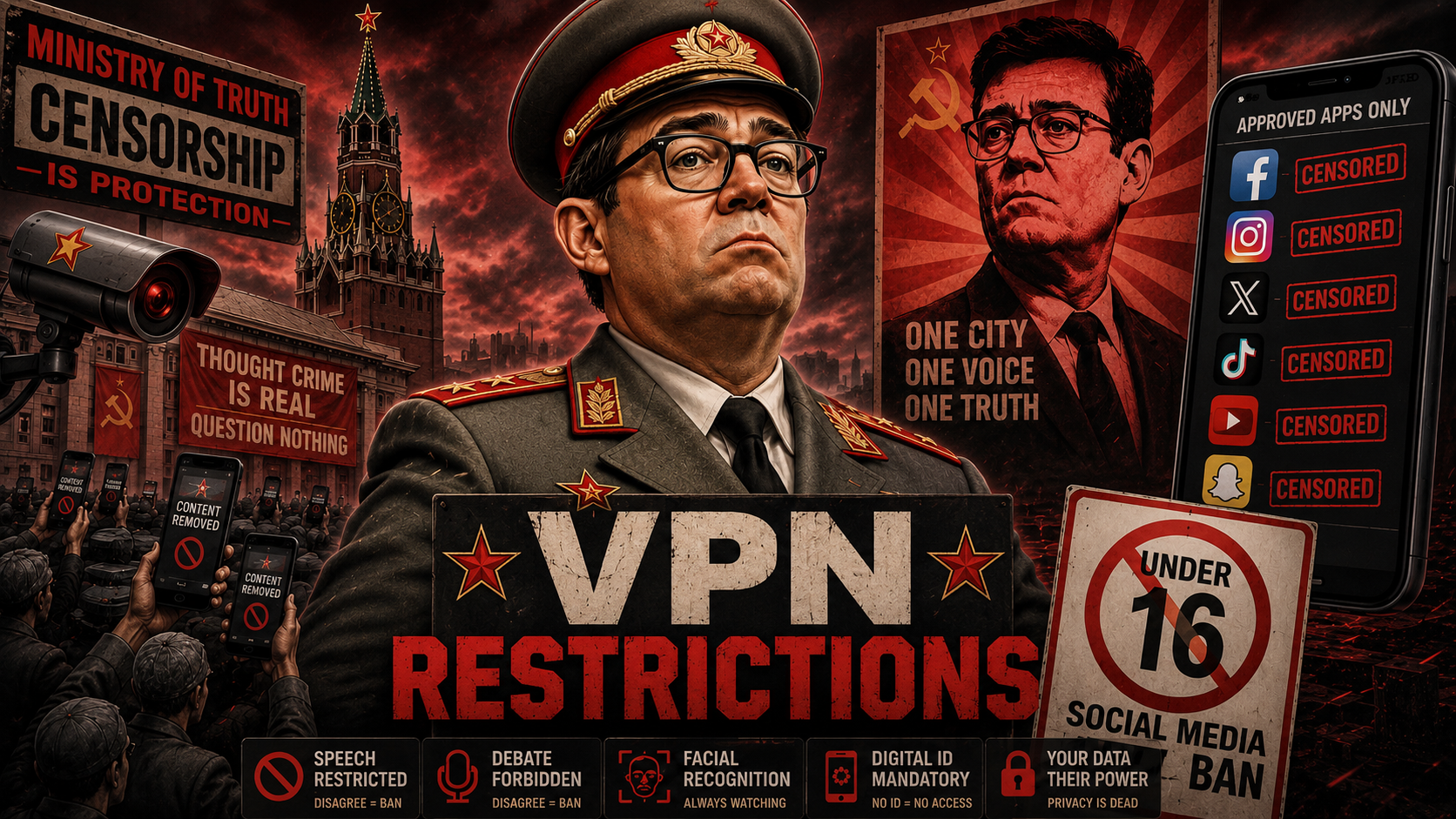 They are talking about Burnham imposing a ‘high-tech socialist dictatorship’. Socialism, communism, fascism, are all expressions of the same Global Cult and ideologies devised to limit perception and divide and rule. It is not a ‘socialist’ dictatorship that’s unfolding – it’s a CULT dictatorship through its many, many, faces Why is the same OUTCOME happening across the world? Because it is globally coordinated and imposed. People warn about a ‘world government’ when we already have one. It’s just kept hidden behind the smokescreen of perceived and threatened ‘democracy’. Meanwhile, there IS no ‘democracy’ – only the illusion and delusion of it.