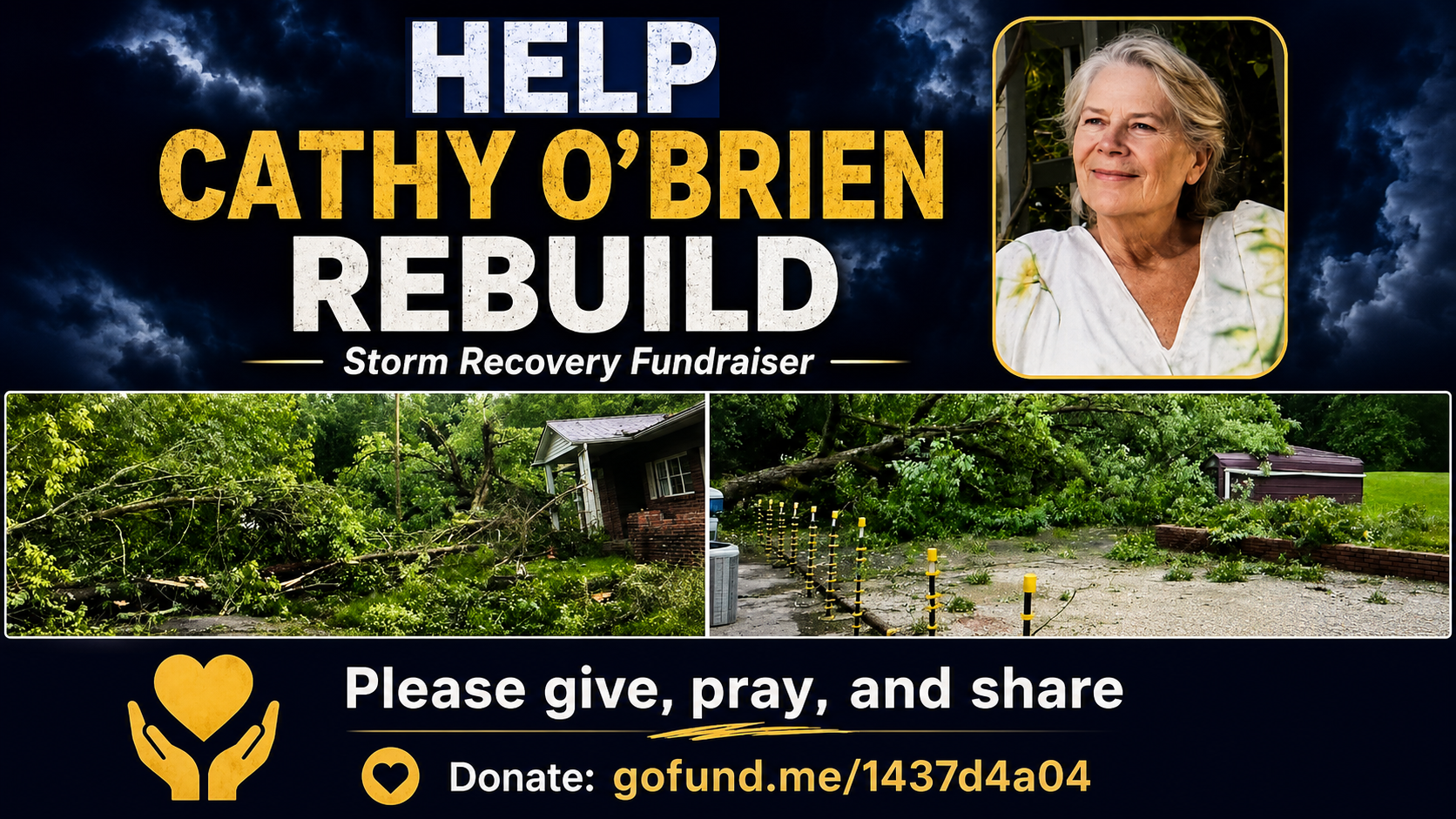 MKUltra long-time whistleblower Cathy O’Brien has home wrecked by strange ‘tornado’ that did not affect any of her neighbours while compiling documents for MKUltra Capitol Hill hearings