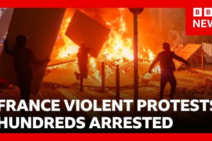 Hundreds arrested in violent protests across France as buildings burned and looted